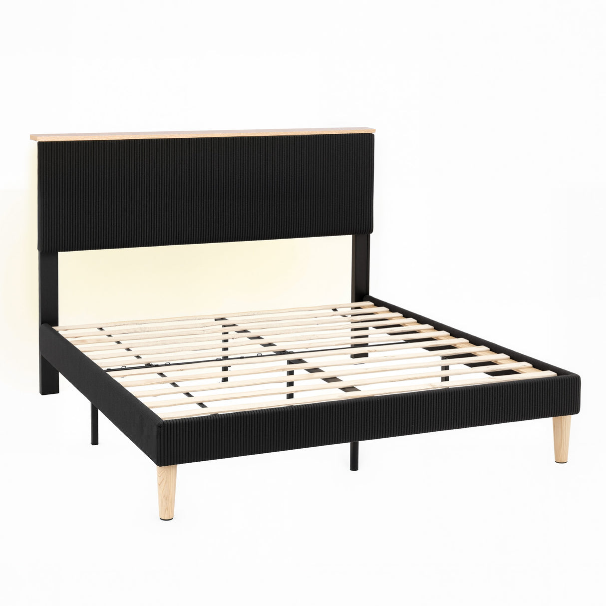 Tamarama Upholstered Bed, Velvet, view 9