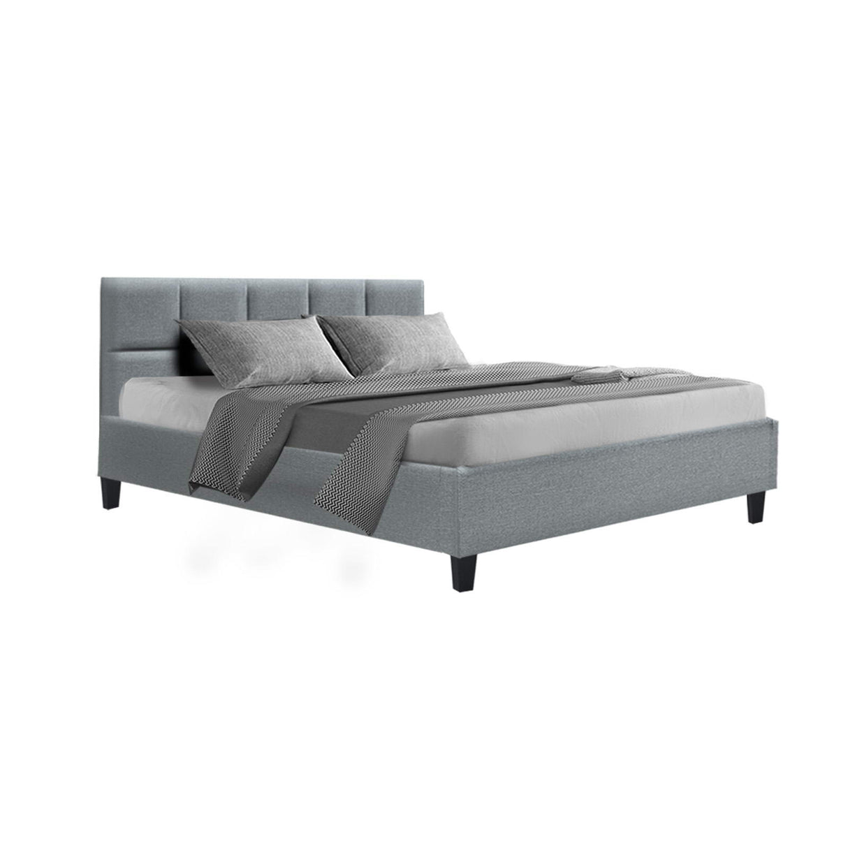 Lecco Queen Bed Frame, Grey