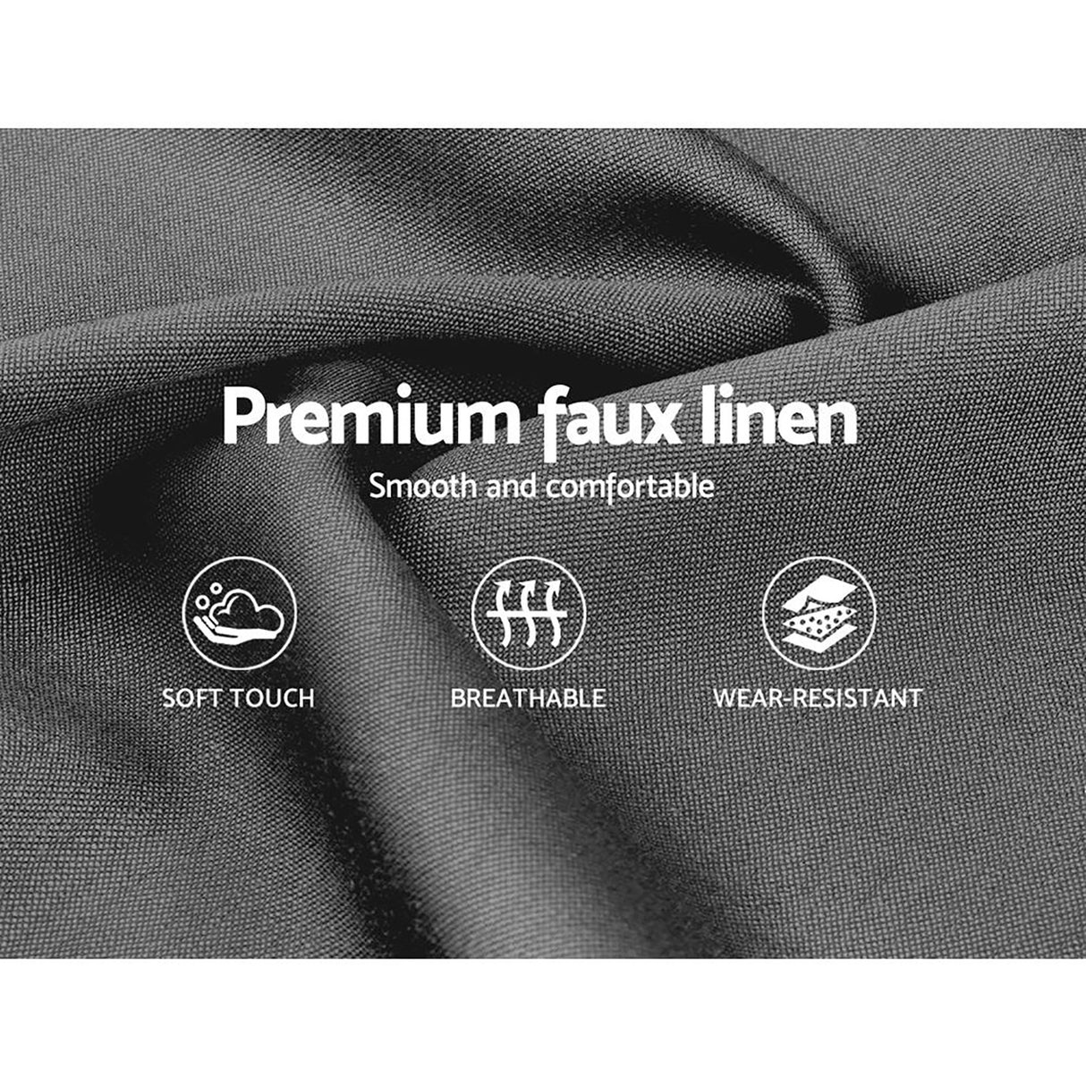 Lecco Queen Bed Frame, Grey