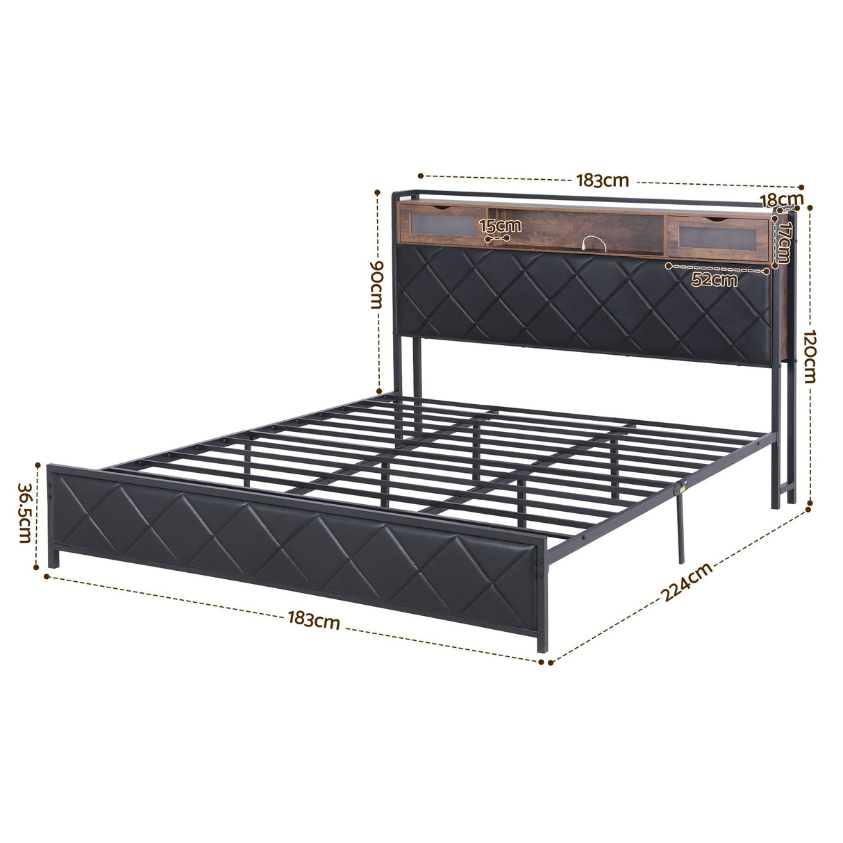 Pienza Storage Bed Frame