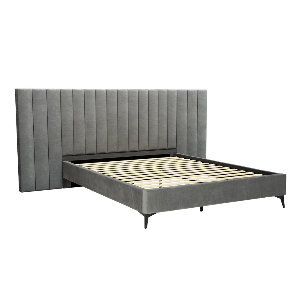 Artiss Lott Velvet Queen Bed Frame