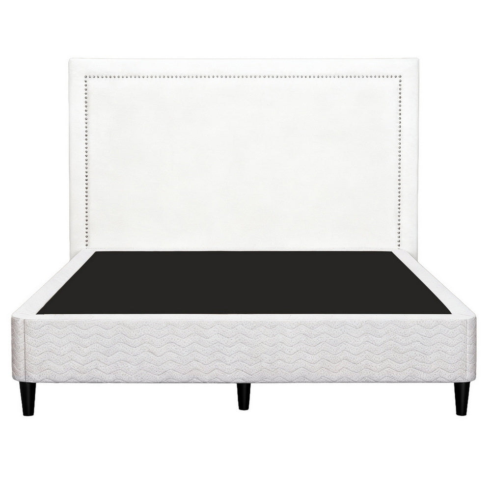 Malmo Queen Metal Platform Bed, Grey, view 3