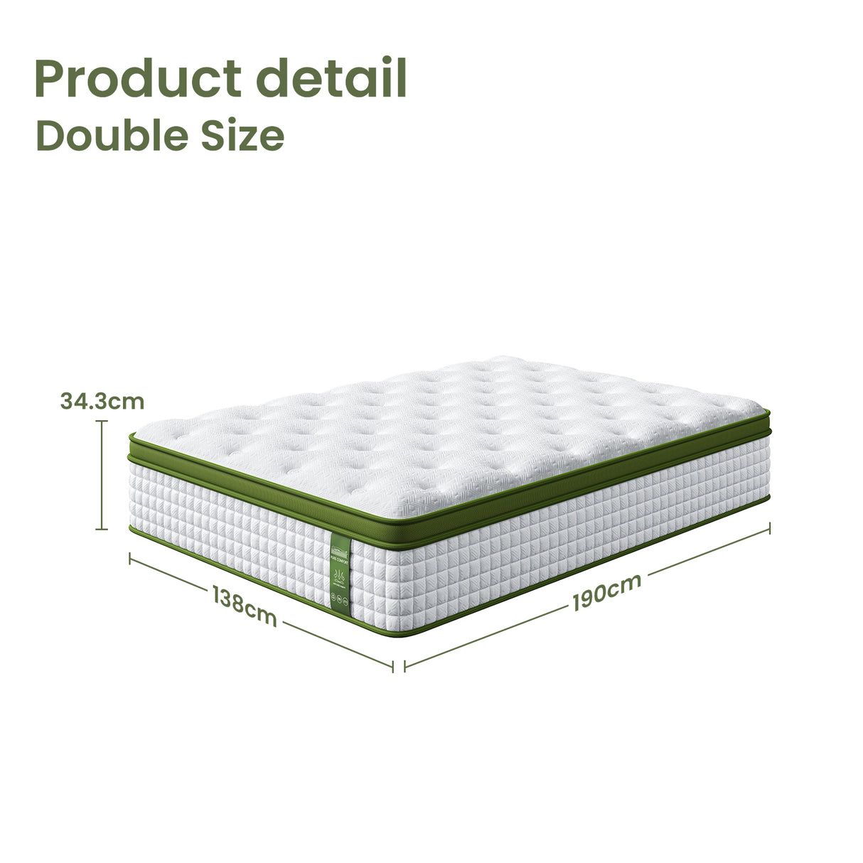 Barga Bed Frame with Mattress