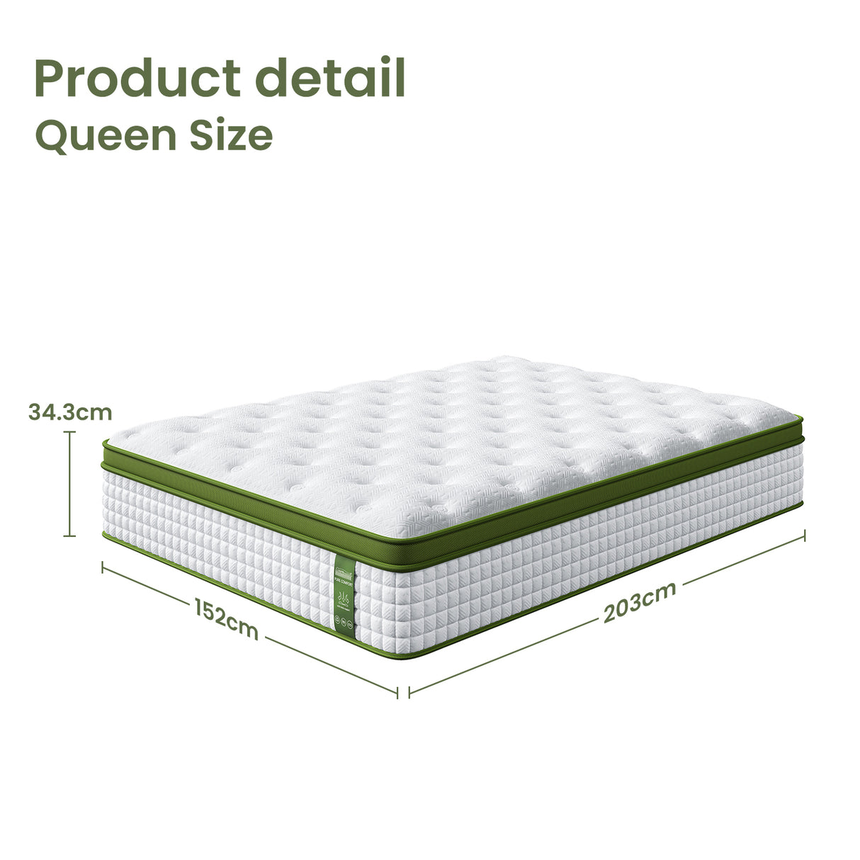 Barga Bed Frame with Mattress