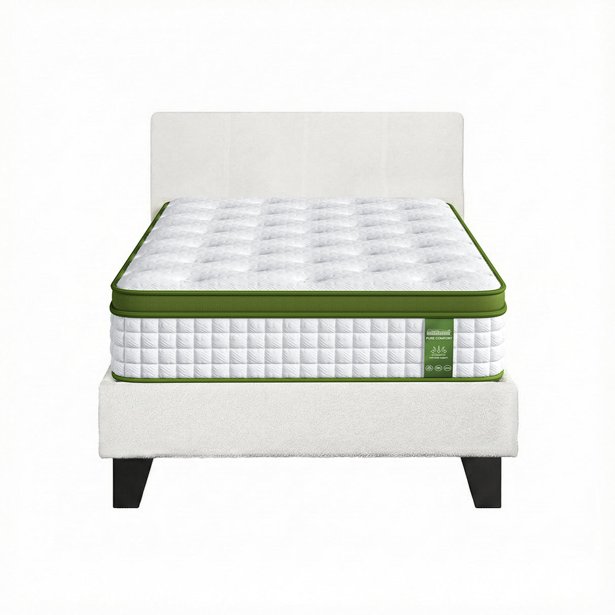 Tivoli Single Bed with Mattress, Boucle, view 3