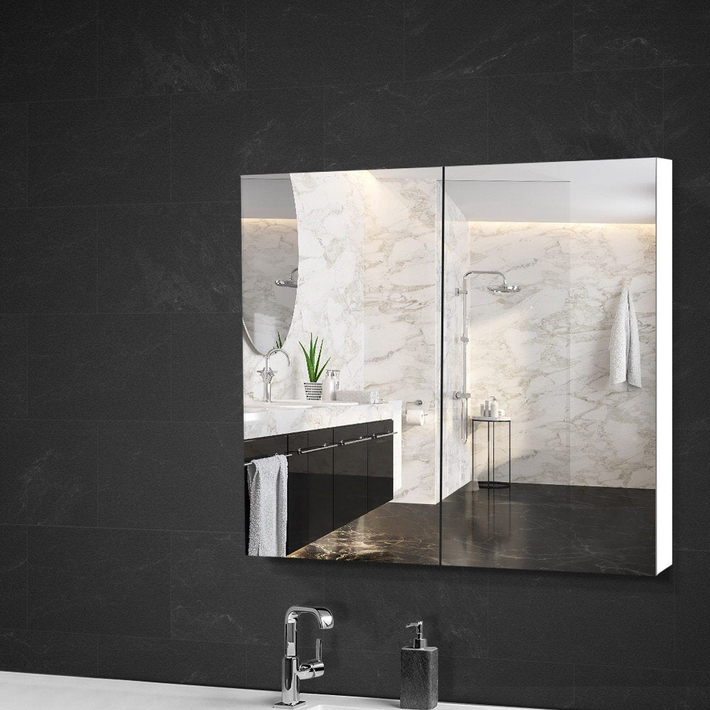 Cape Jaffa 750mm Mirror Cabinet, White