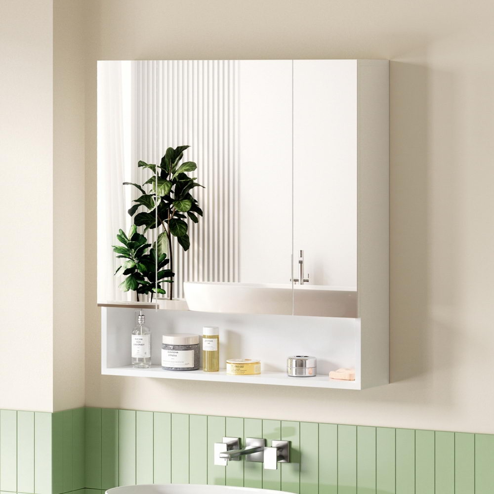Wandilo 700mm Mirror Cabinet, White