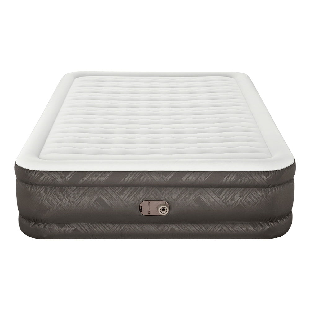 Abraham Air Mattress Queen, 46cm Inflatable Bed Grey