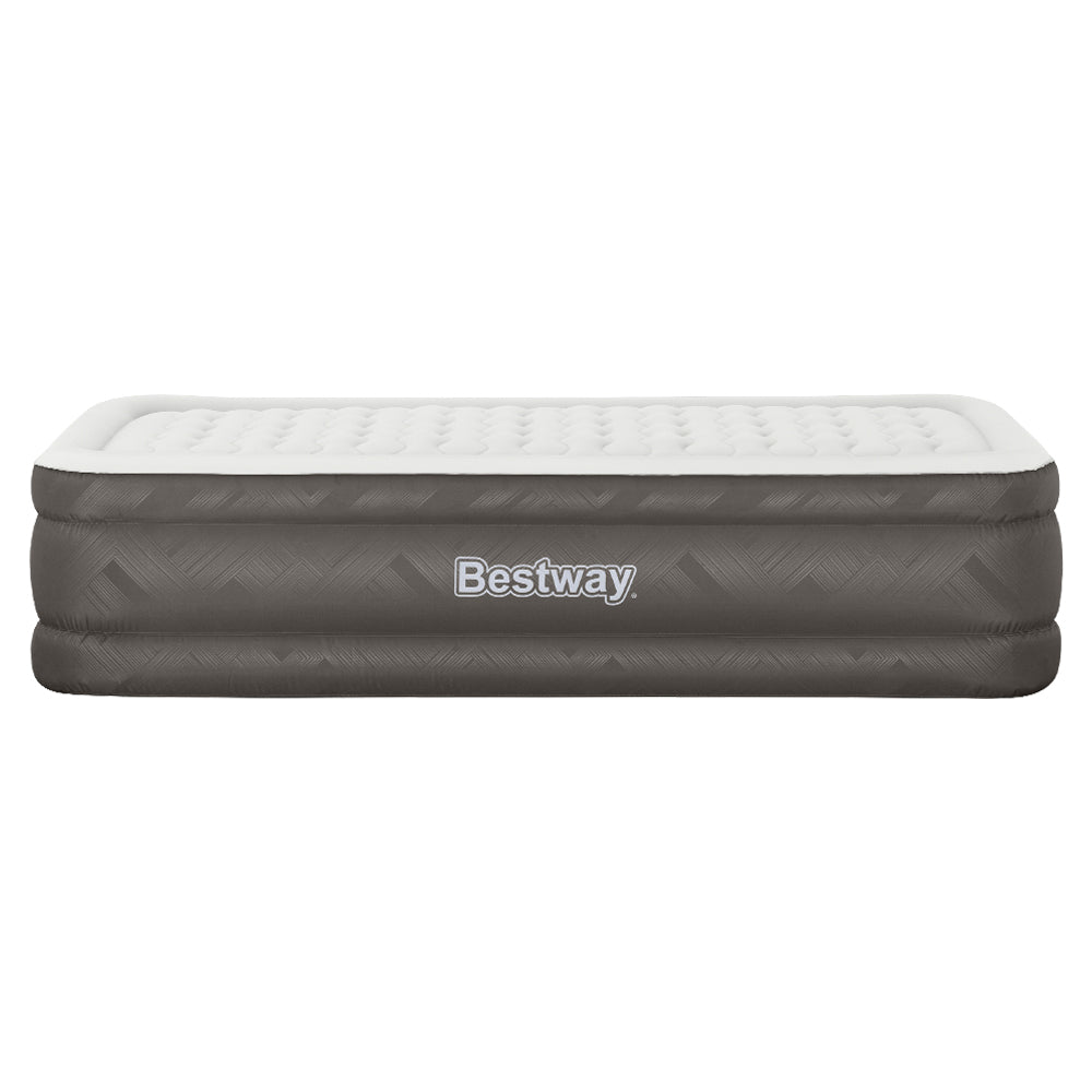 Abraham Air Mattress Single, 46cm Inflatable Bed Grey