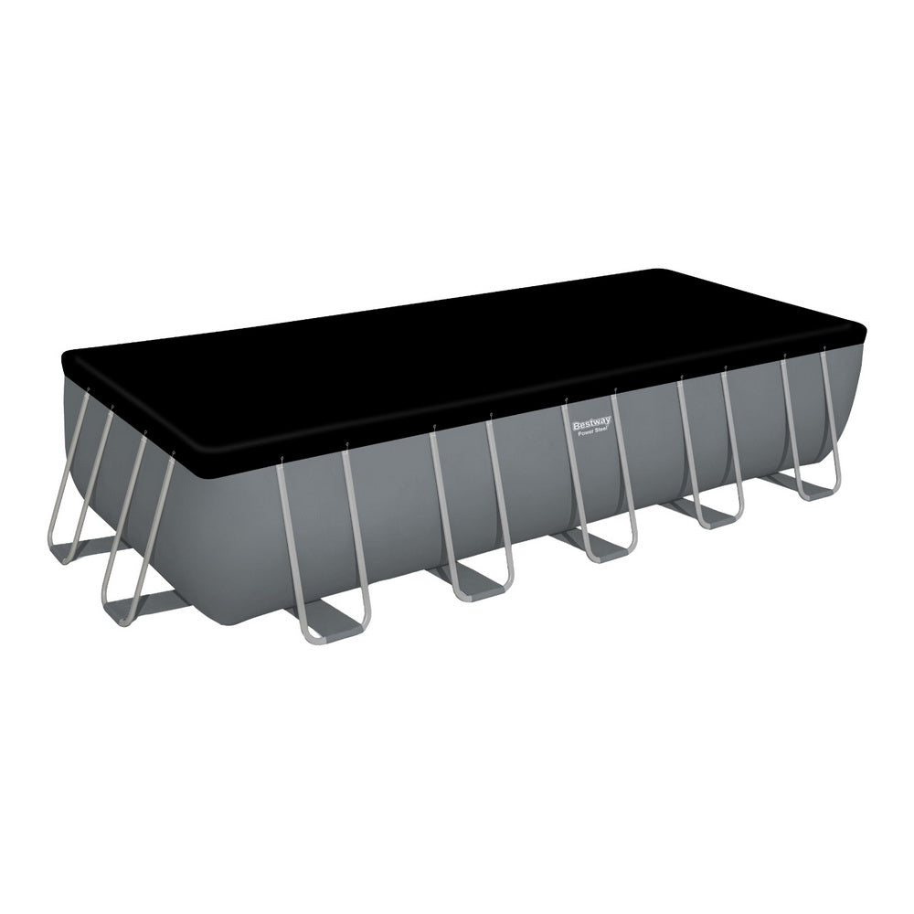 Bombarral Above Ground Steel Frame Pool, 640cm x 274cm x 132cm