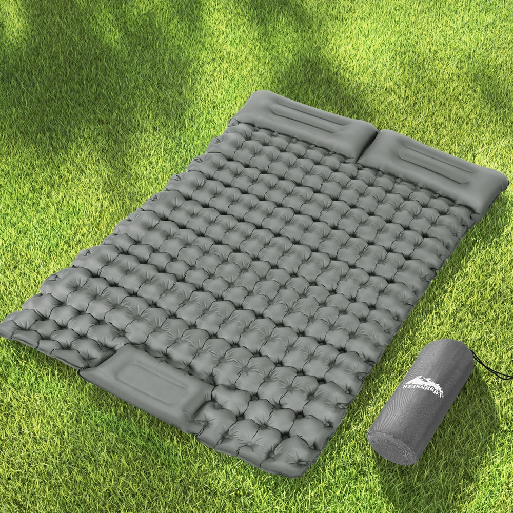 Paradise Self Inflating Mattress, Double with Pillow and Carry Bag