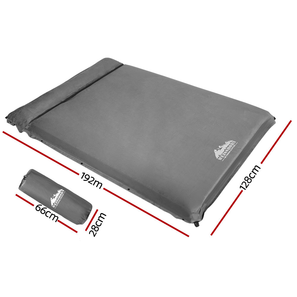 Yoho Self Inflating Camping Mattress, Double 10cm, Grey