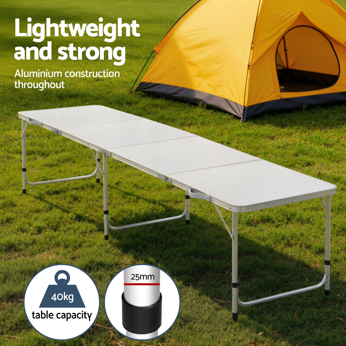 Chambers Folding Camp Table and Chair Set 7pcs