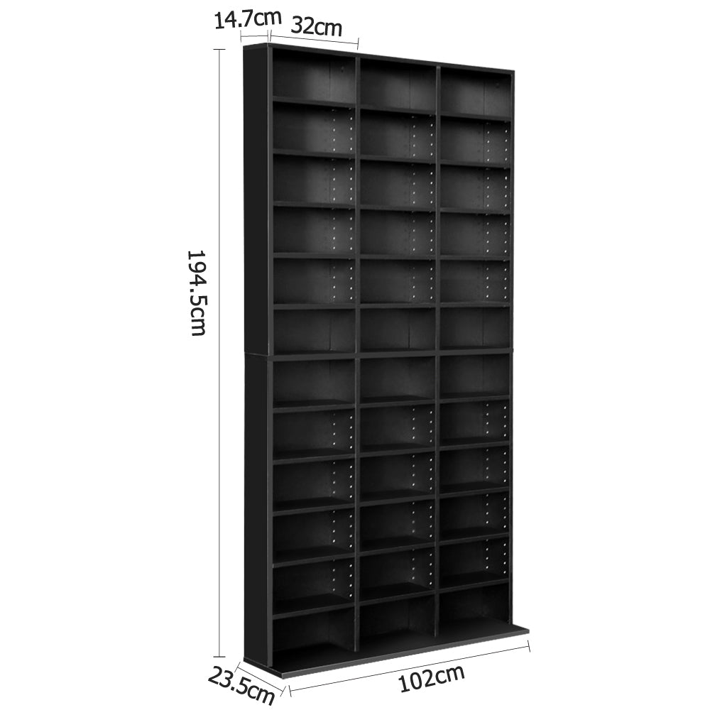 Norwood CD Storage Rack, Black
