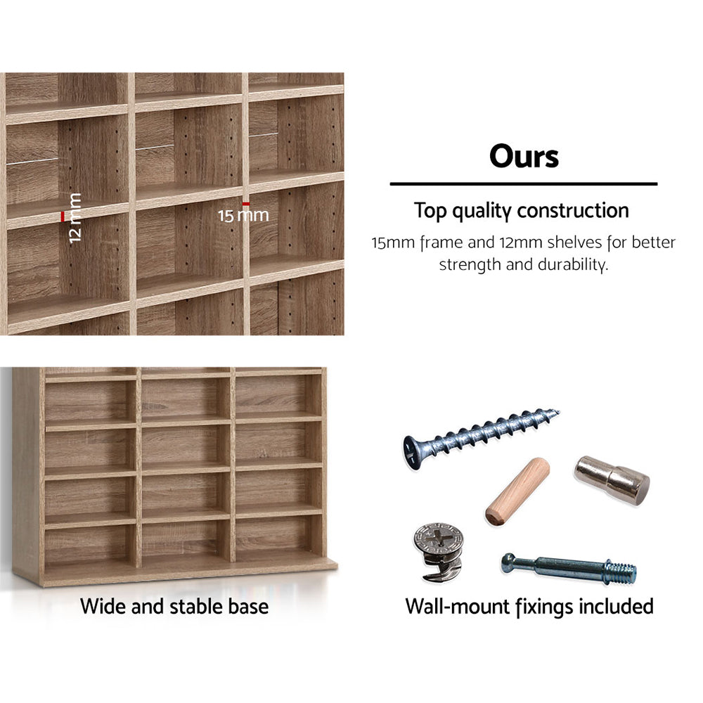 Norwood CD Storage Rack, Oak