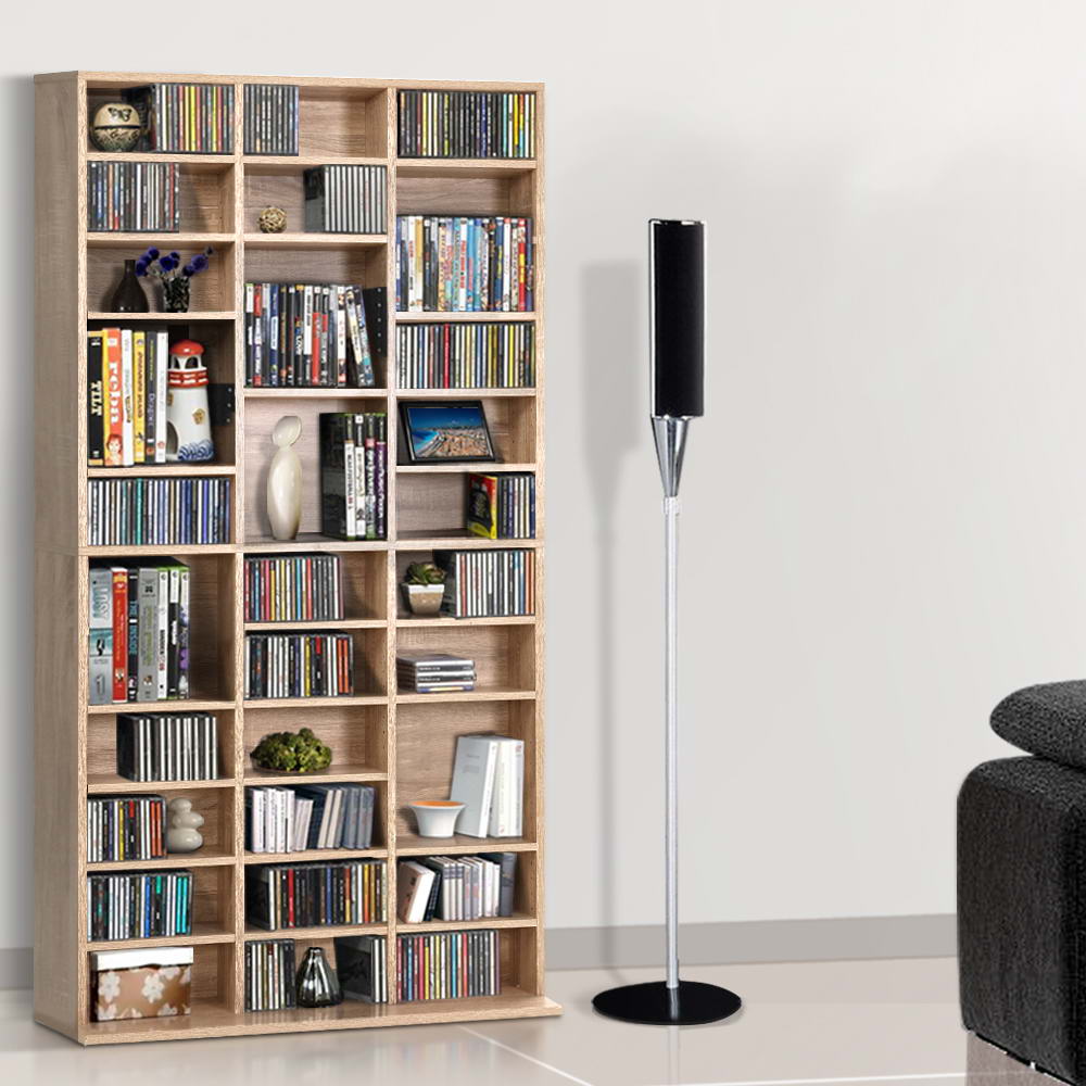 Norwood CD Storage Rack, Oak