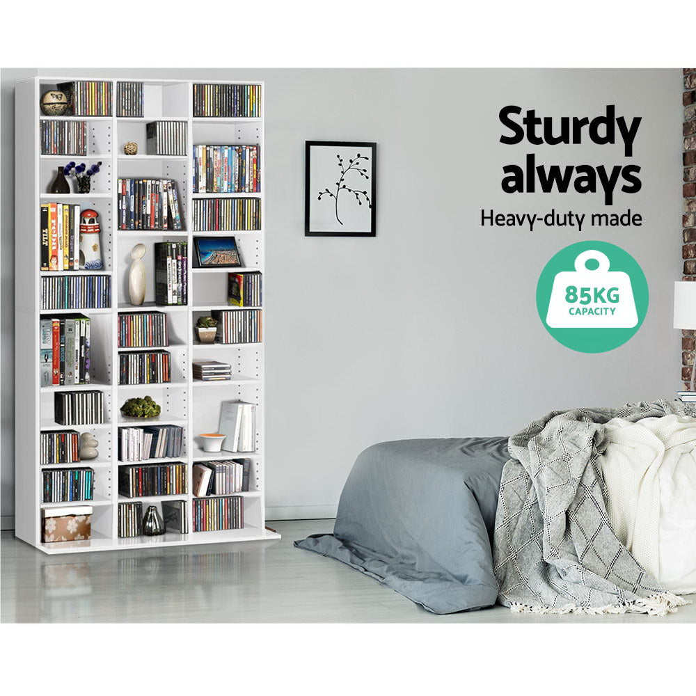 Norwood CD Storage Rack, White