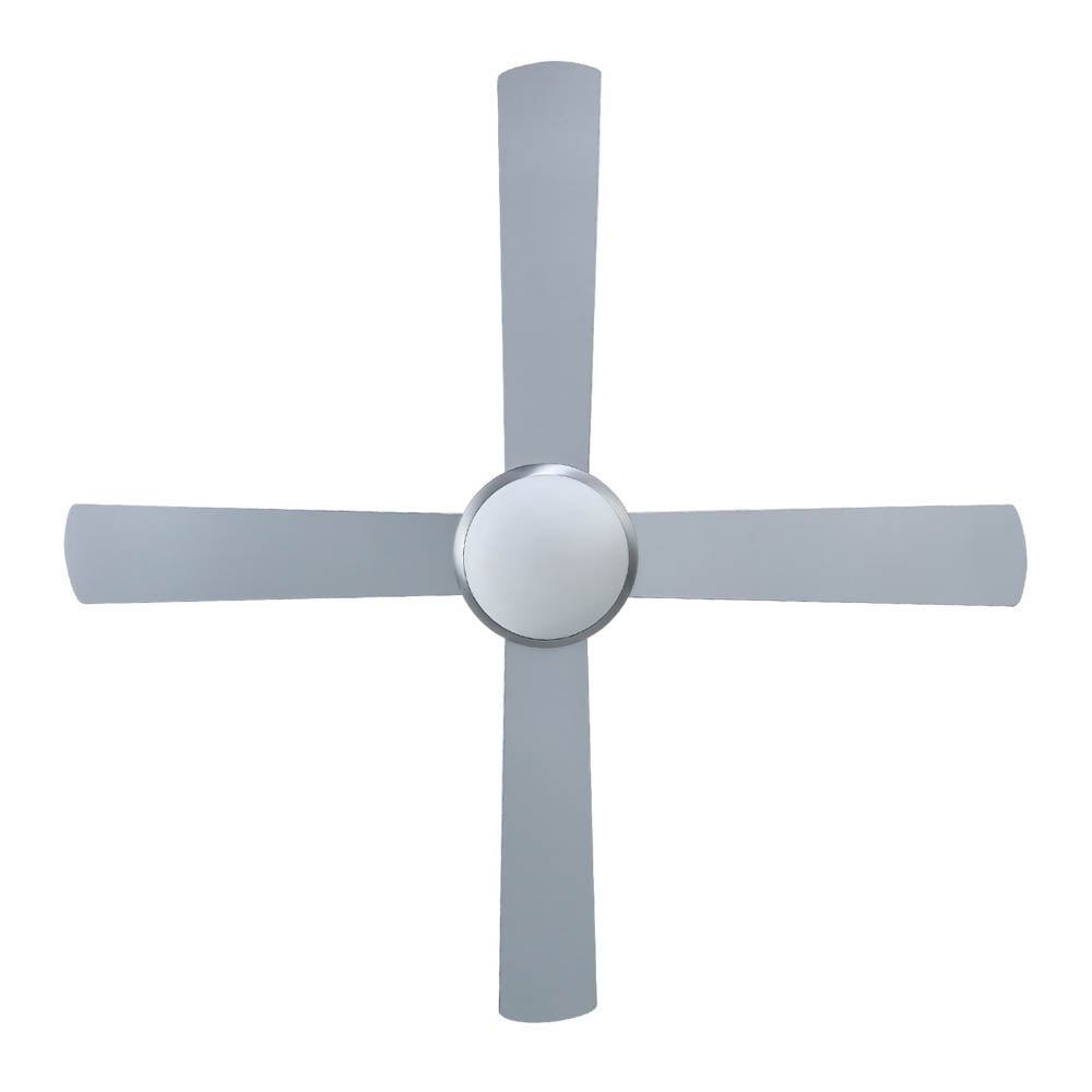 Devanti 52-Inch AC Motor Ceiling Fan with LED Light and Remote — Silver — Allure Home Collections