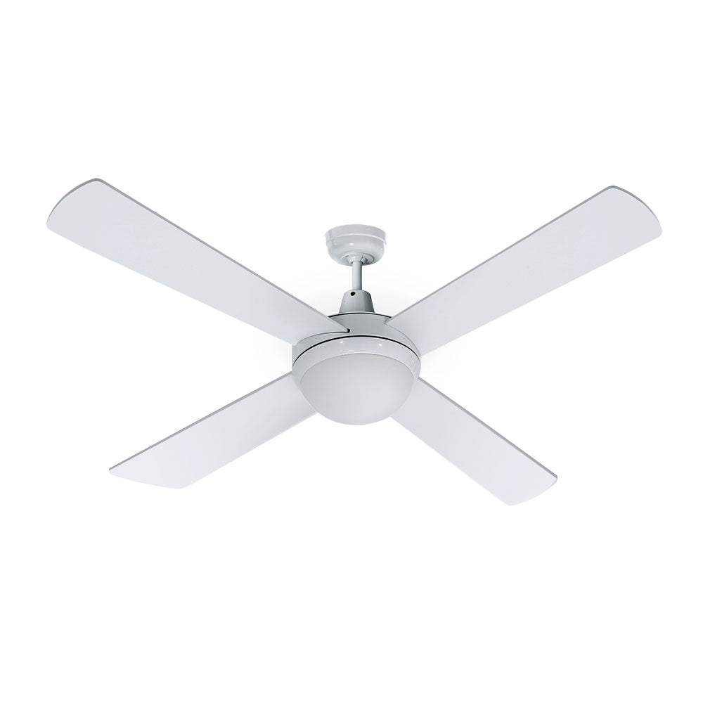 Devanti 52-Inch AC Motor Ceiling Fan with LED Light and Remote — White — Allure Home Collections