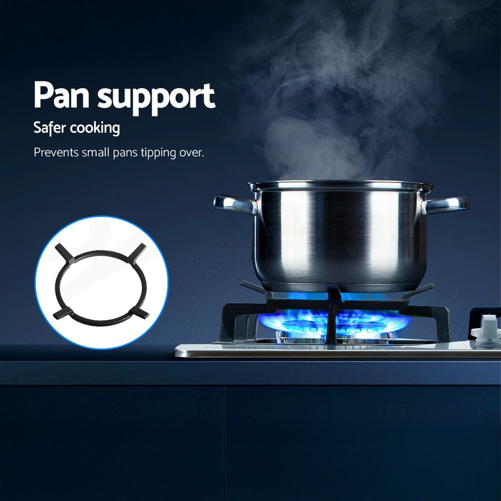 Gas regulator and LPG conversion kit supplied with the cooktop