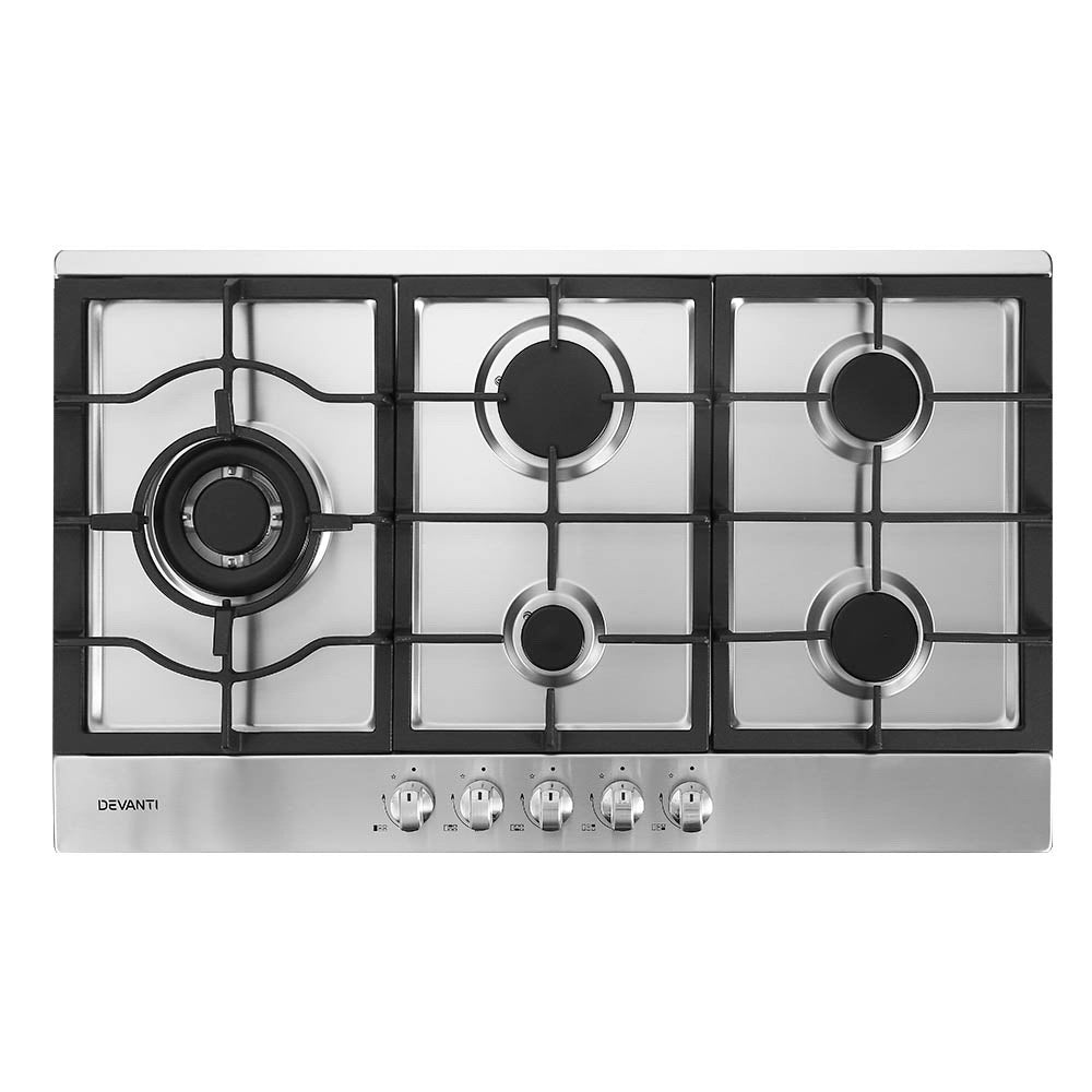 Dimension diagram of the gas cooktop, 86 x 51 x 9 cm with cut out sizes