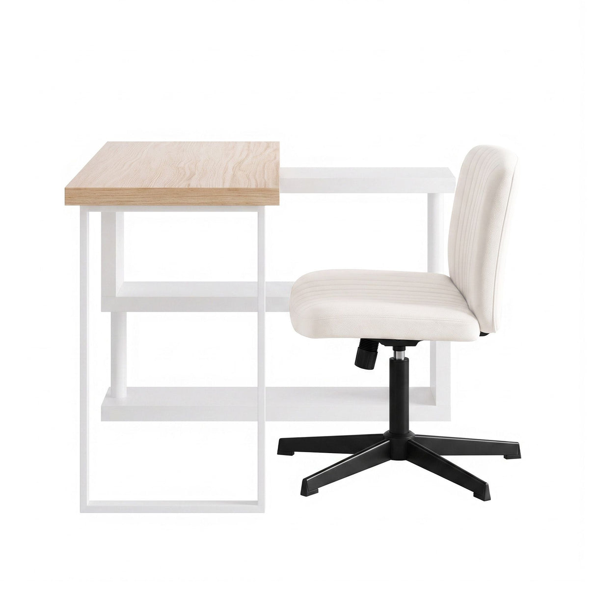 Chisholm Office Desk, Oak 140cm view 3
