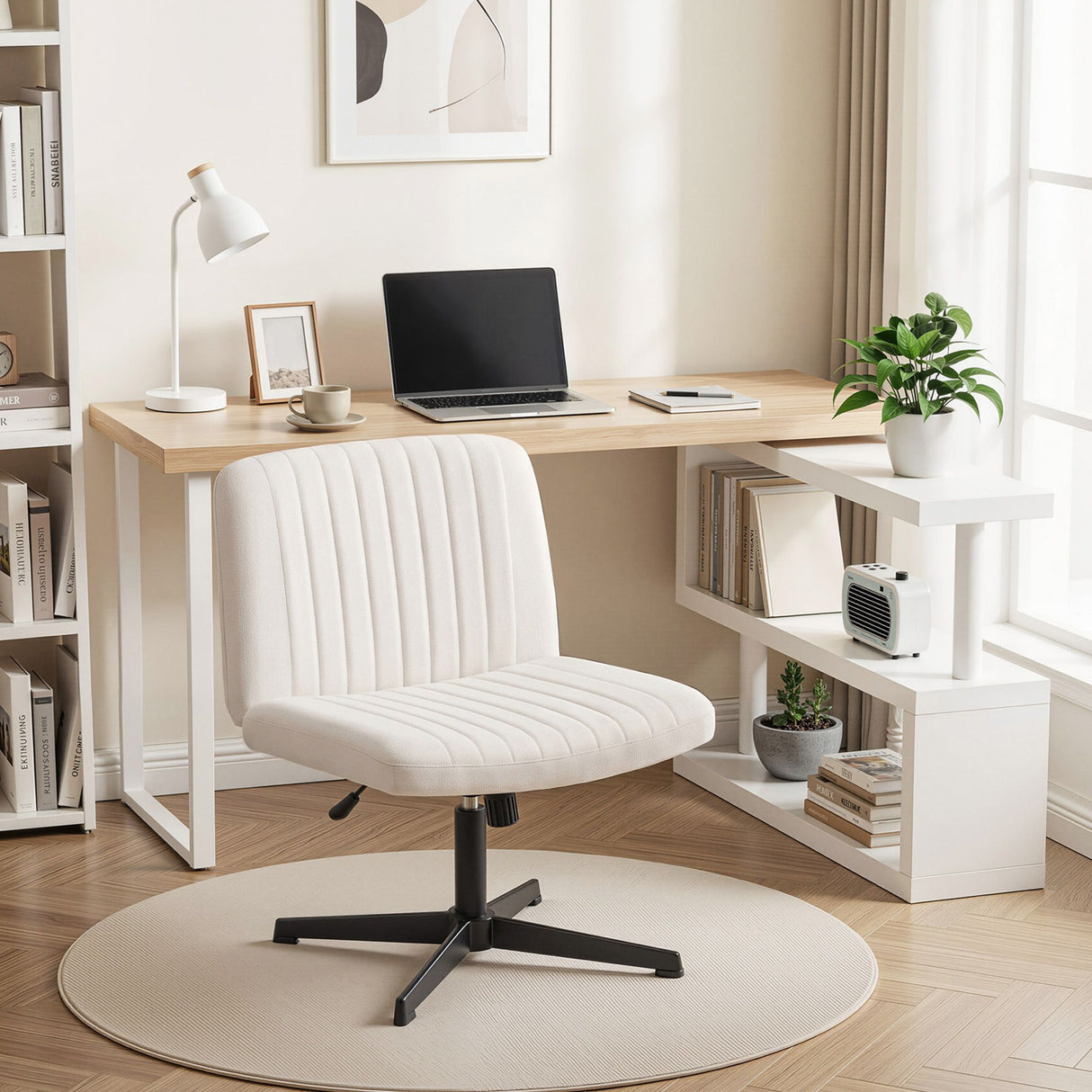 Chisholm Office Desk, Oak 140cm view 10