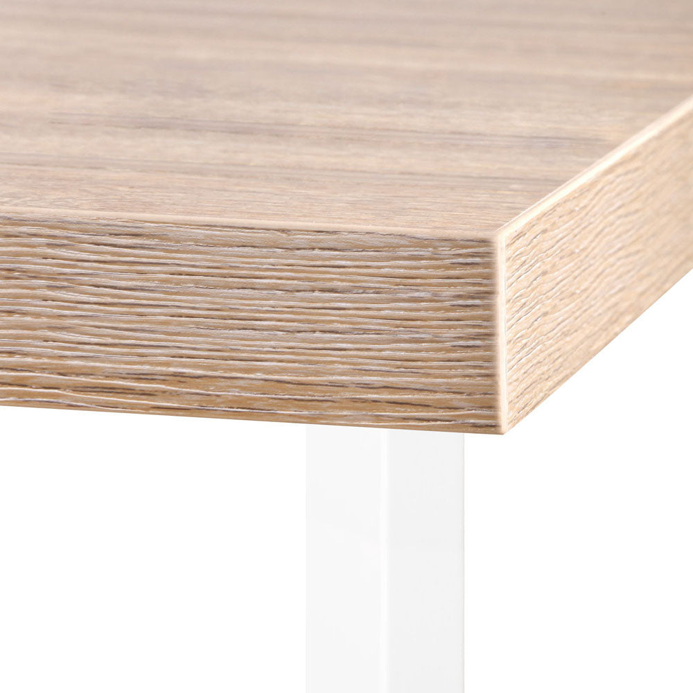 Macquarie Computer Desk, Oak and White 140cm