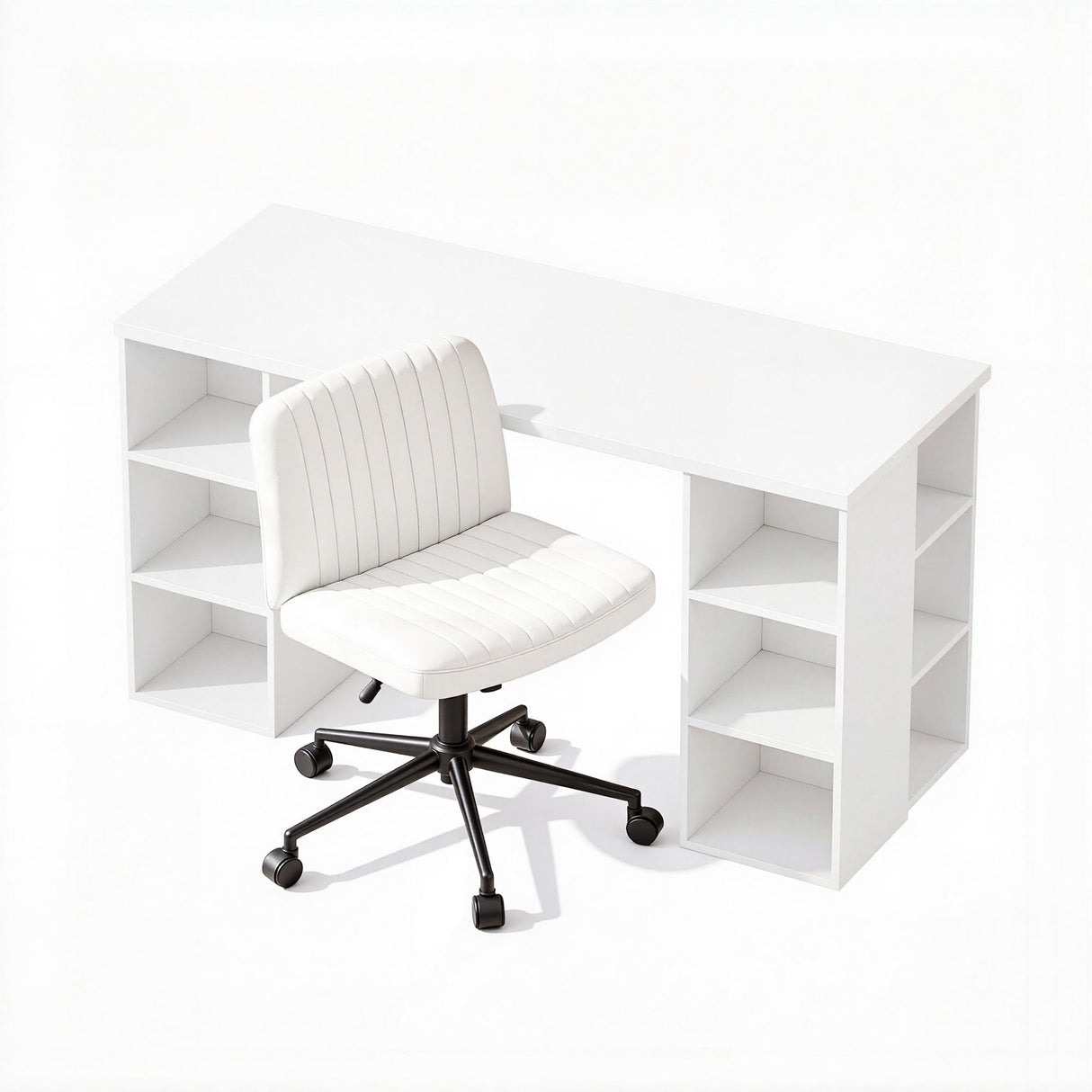 Bonython Office Desk, White 150cm