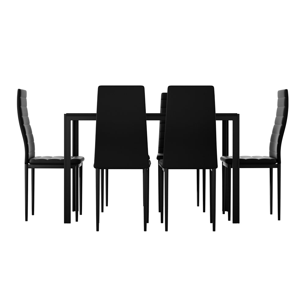 Bridgewater 7 Piece Dining Set, Black
