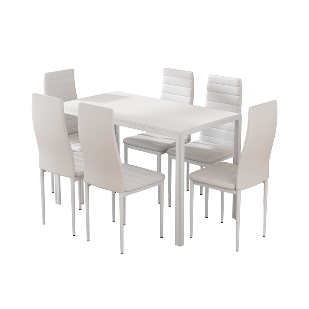Bridgewater 7 Piece Dining Set, White
