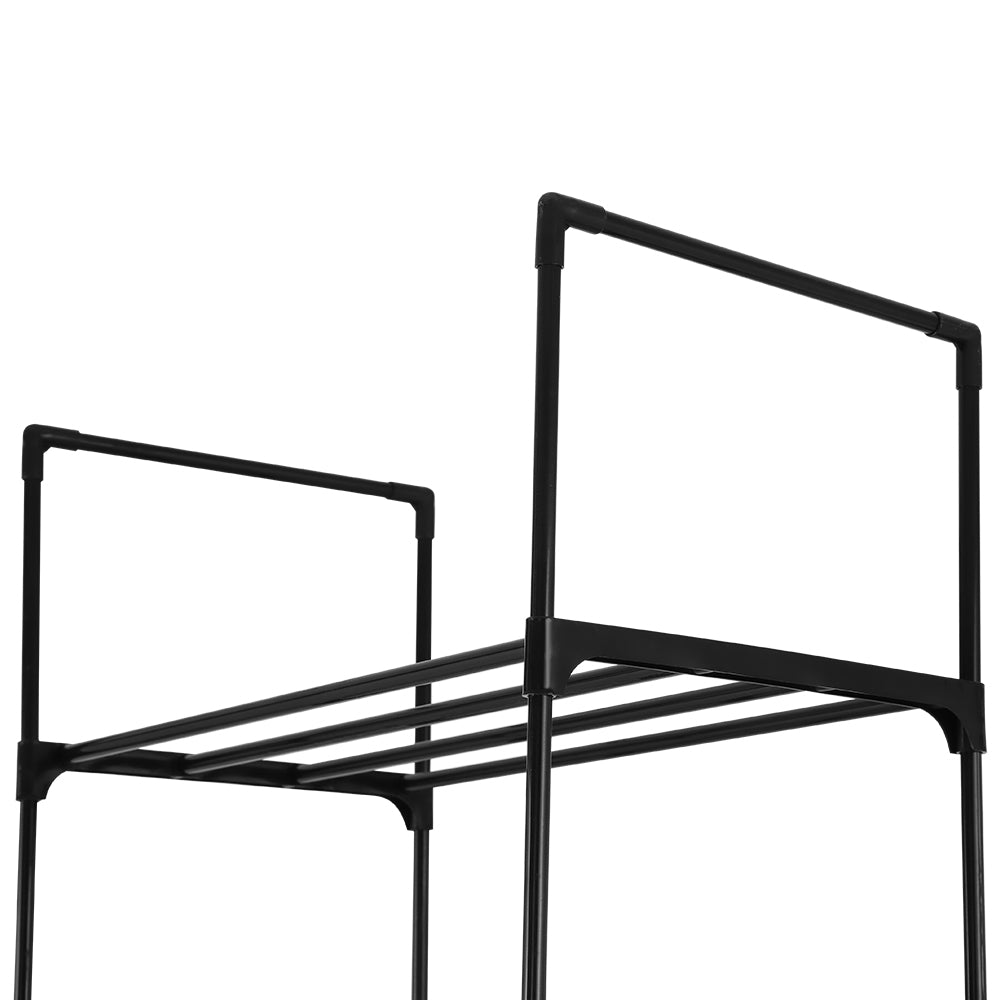 Artiss DUNN 10-Tier Stackable Black Shoe Rack — DIY, Walk-In Wardrobe — Allure Home Collections