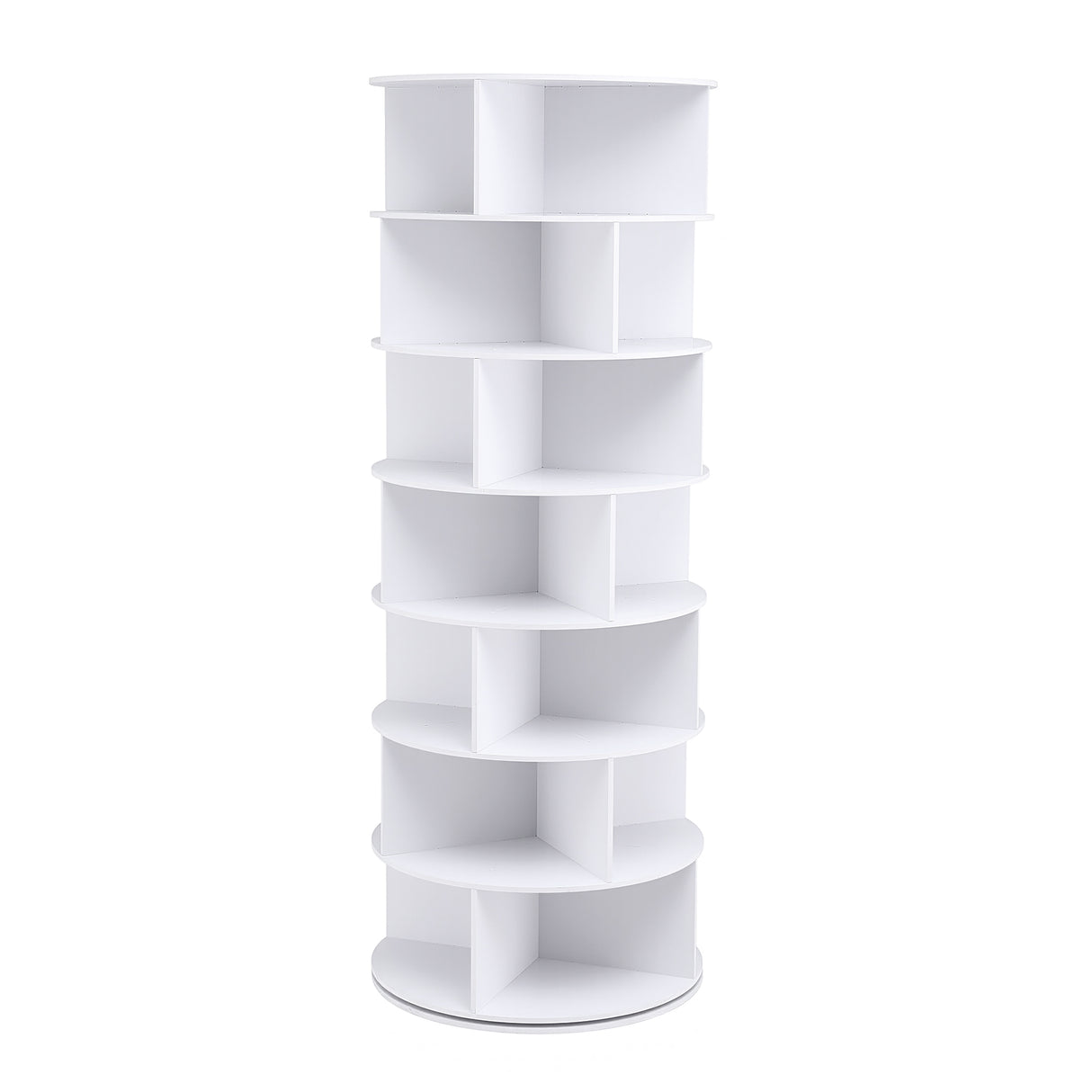 Hamilton 7 Tier 360 Rotating Shoe Rack, White image 8