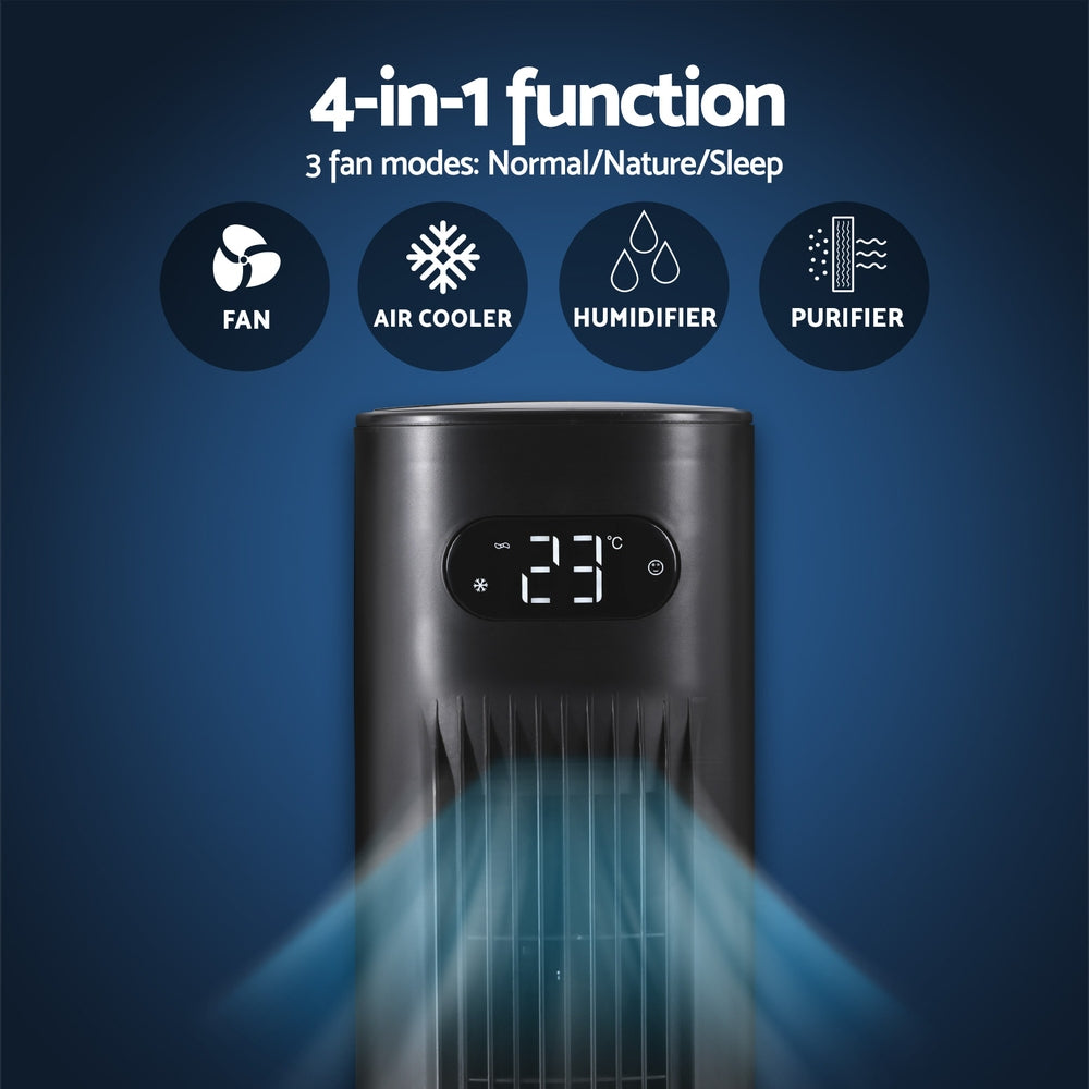 Remote control supplied with the 7 L evaporative air cooler
