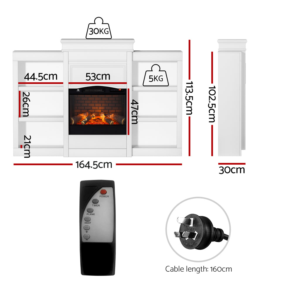 Close up of the black tempered glass insert showing the 3D flame effect