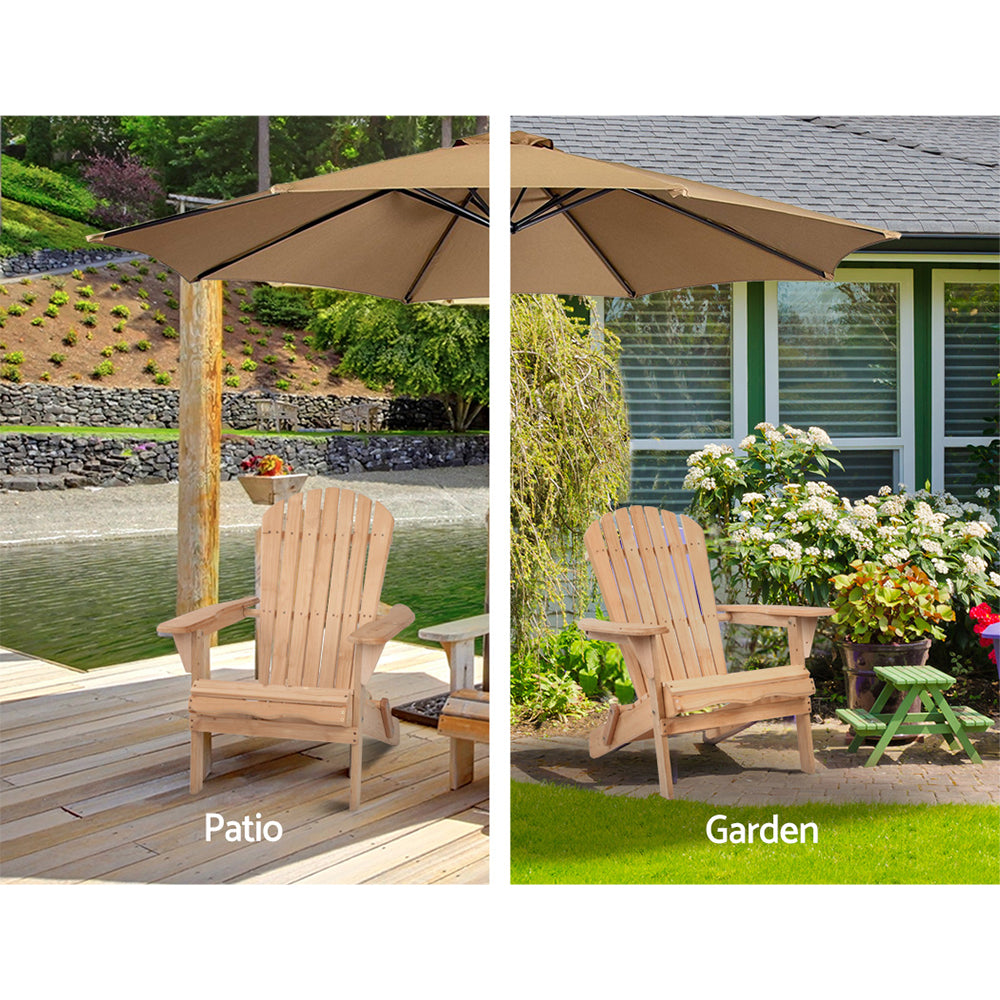 Wallaga Lake Adirondack Chair, Natural 2pcs image 4