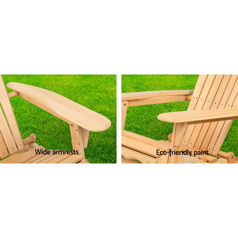 Wallaga Lake Adirondack Chair, Natural 2pcs image 5