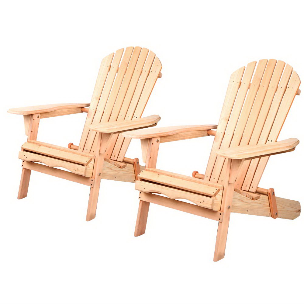 Wallaga Lake Adirondack Chair, Natural 2pcs image 7