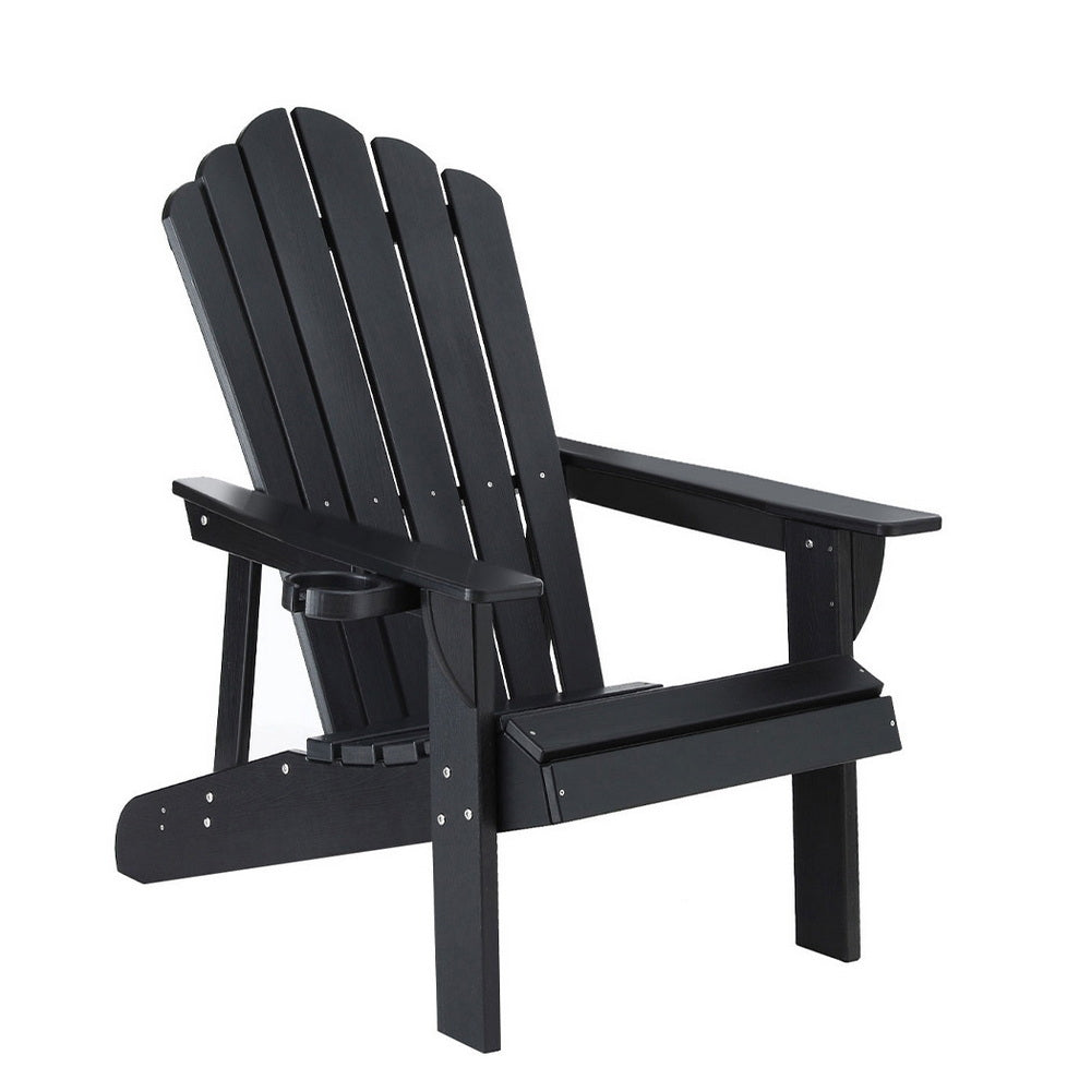 Shoalhaven Heads Adirondack Chair, Black