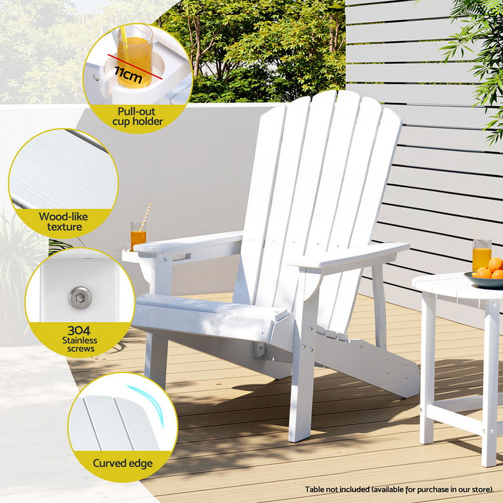 Shoalhaven Heads Adirondack Chair, White