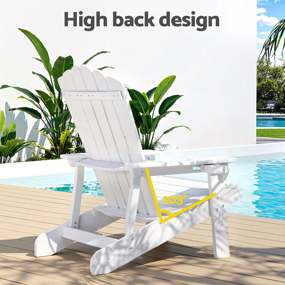 Shoalhaven Heads Adirondack Chair, White