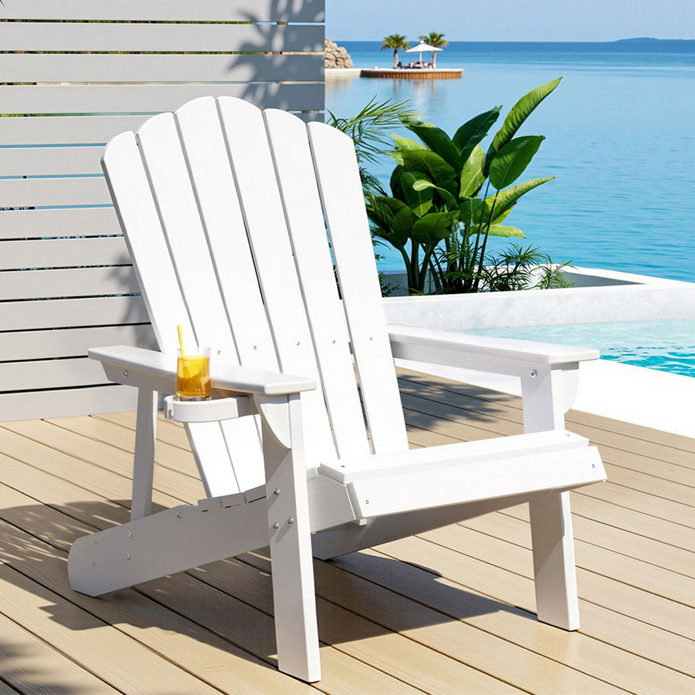 Shoalhaven Heads Adirondack Chair, White
