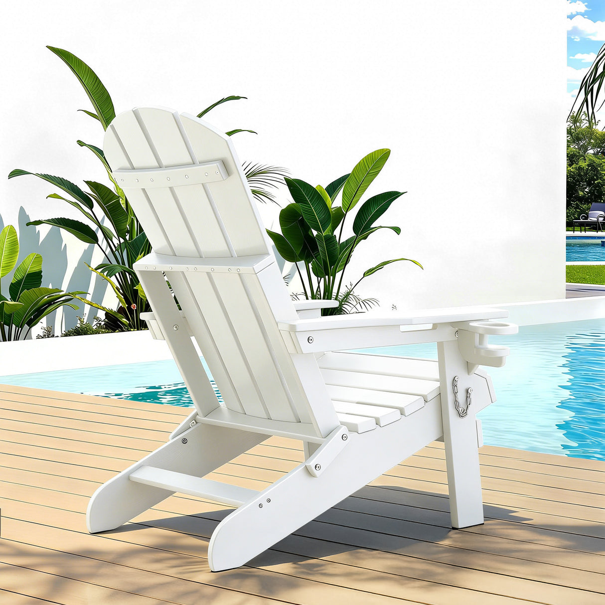 Moruya Adirondack Chair, White image 7