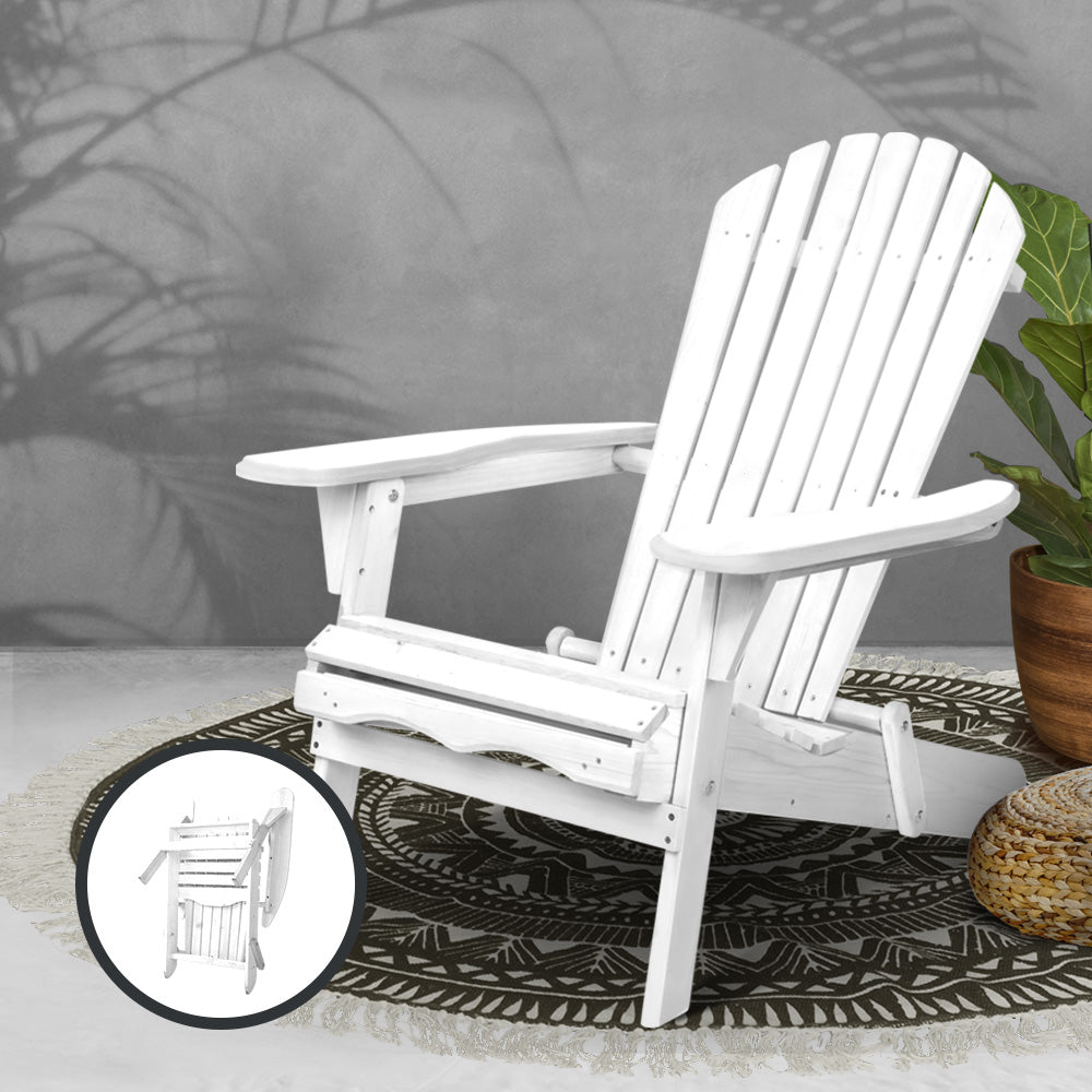 Tannum Beach Chair, White Timber