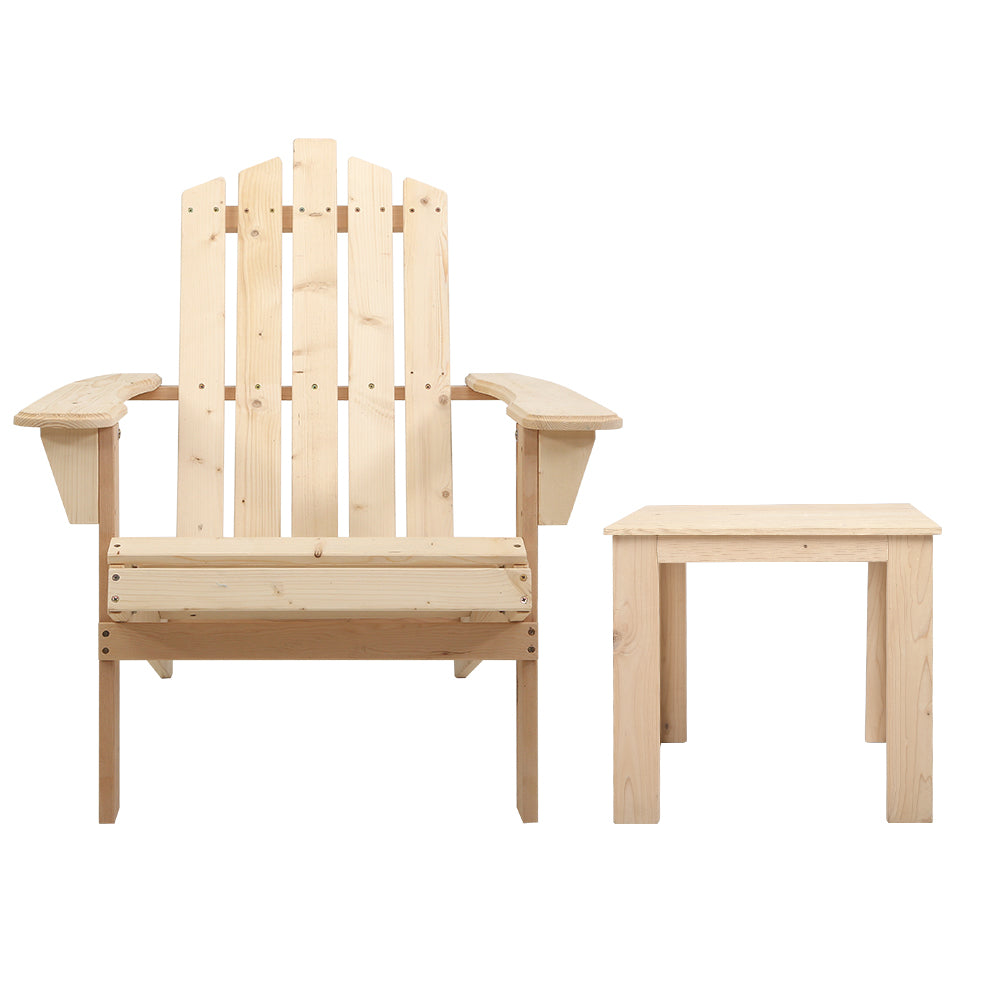 Pomona 3 Piece Outdoor Lounge Set, Natural
