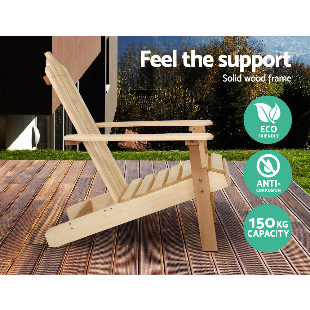 Pomona 3 Piece Outdoor Lounge Set, Natural