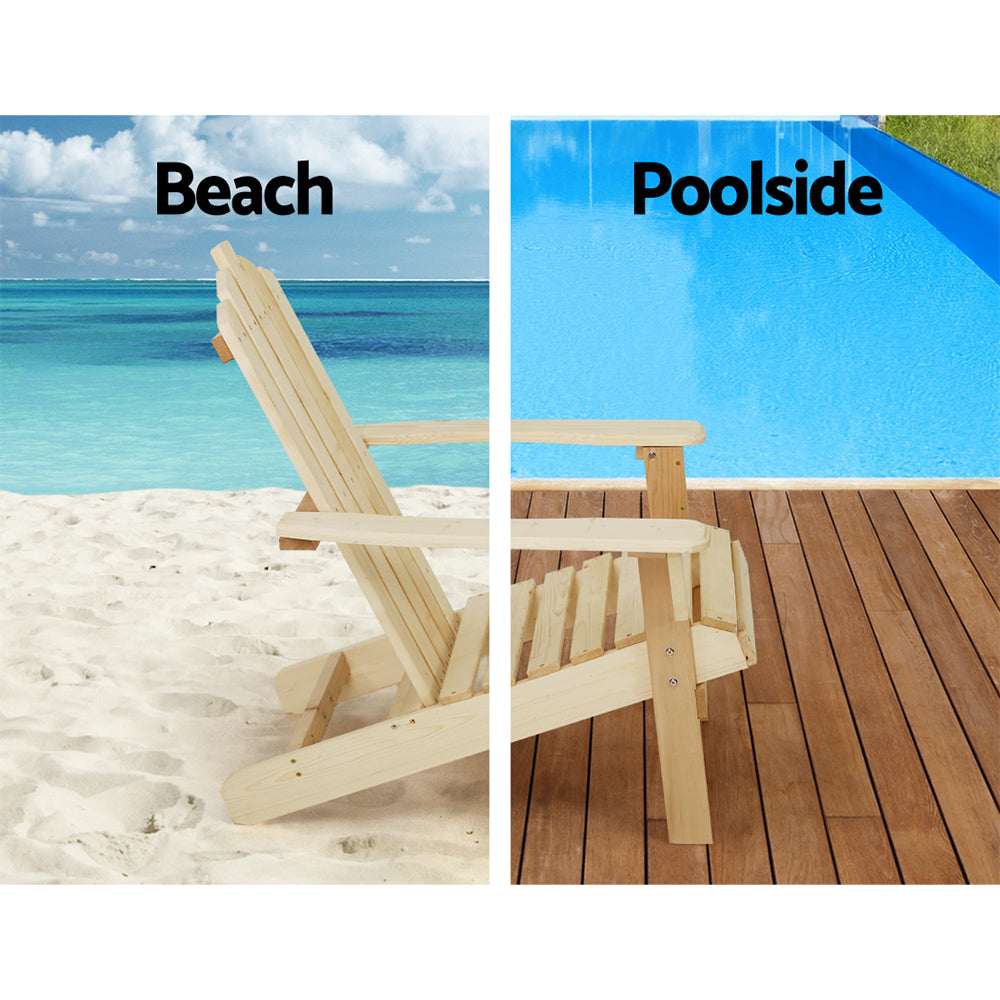 Pomona 3 Piece Outdoor Lounge Set, Natural