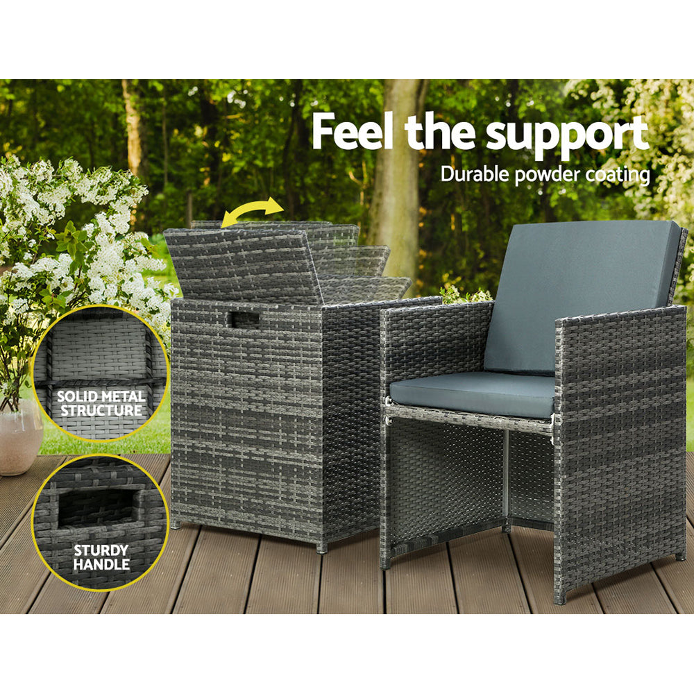 Lammermoor 5 Piece Lounge Set, Grey