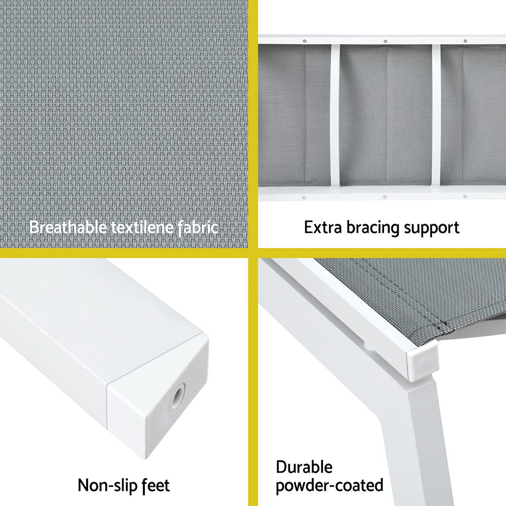 Ashmore Sun Lounge, White