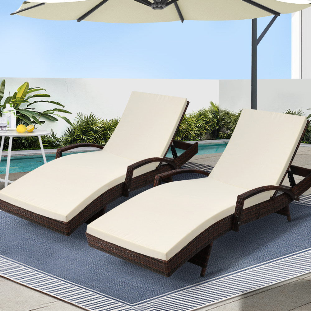 Margate Sun Lounger 2pcs